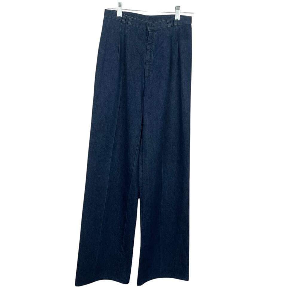 LEVIS VINTAGE Wide Leg High Wasted Pleated Blue Jeans-Women’s Size Small/ XS